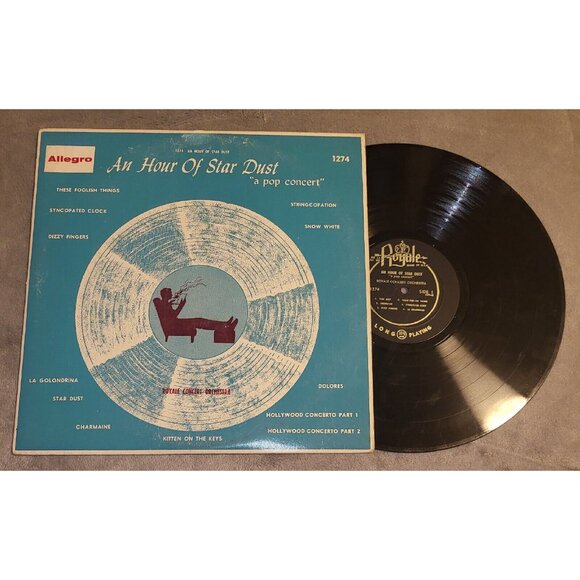 AN HOUR OF STAR DUST LP A POP CONCERT VERY GOOD CONDITION ULTRA RARE BLUE COVER - Picture 1 of 5